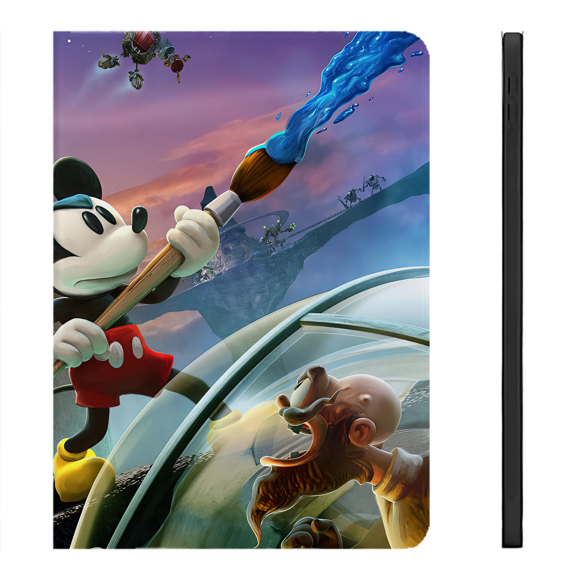 （画像用） ミッキーマウス Mickey Mouse IPadケース ペンホルダー付き ブックスタイルデザイン